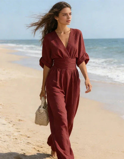 Katina - Overall ampio con scollatura a V