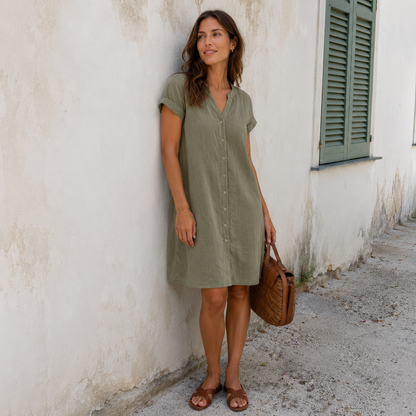 Maribel - Abito Camicia in Lino