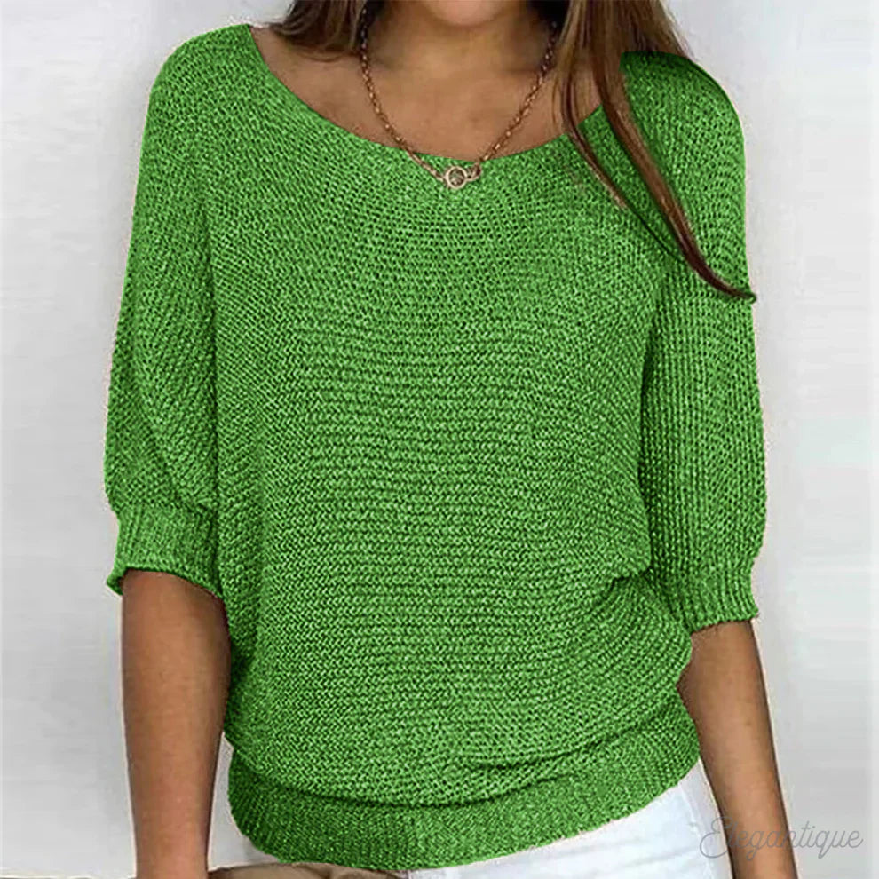 Liviana - Maglione a trecce leggero