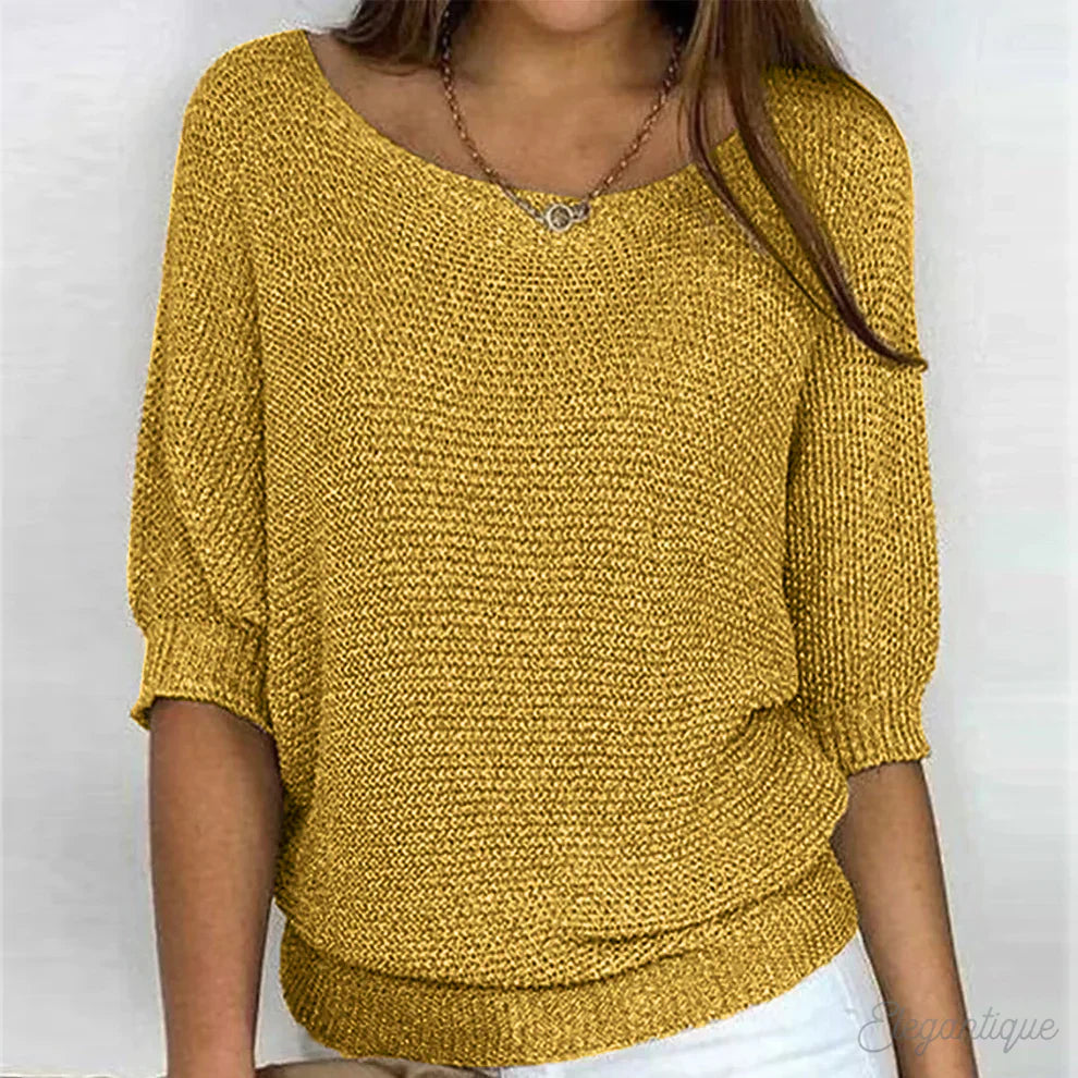 Liviana - Maglione a trecce leggero