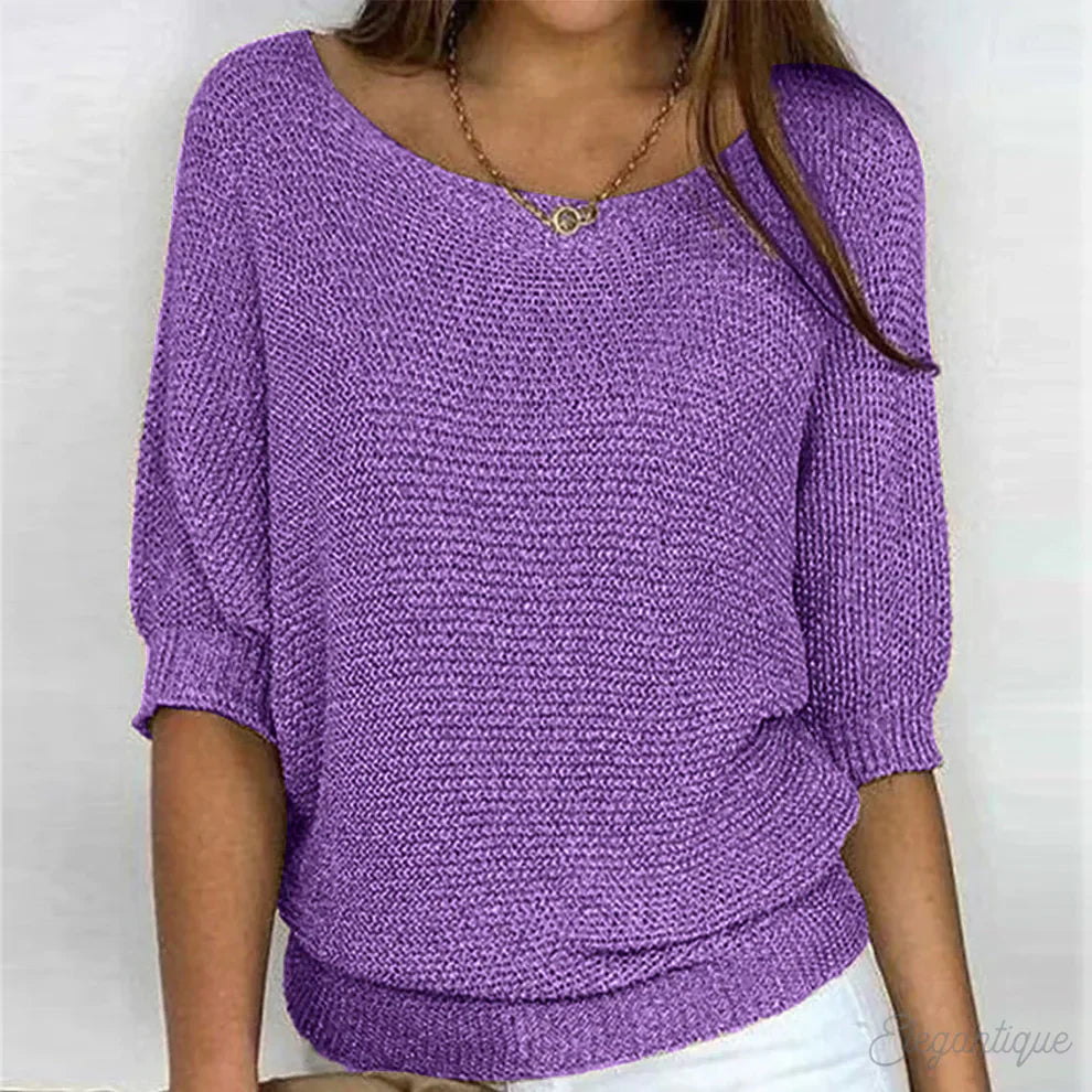 Liviana - Maglione a trecce leggero