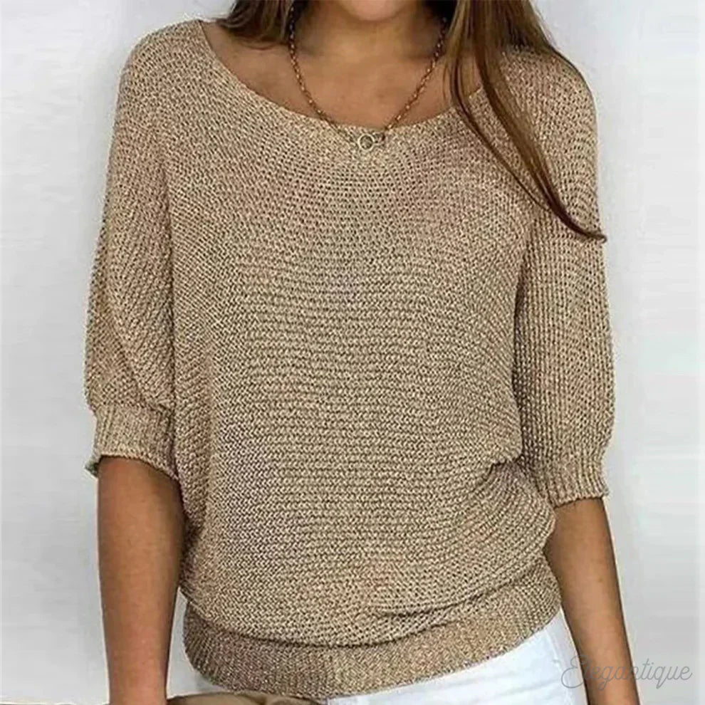 Liviana - Maglione a trecce leggero