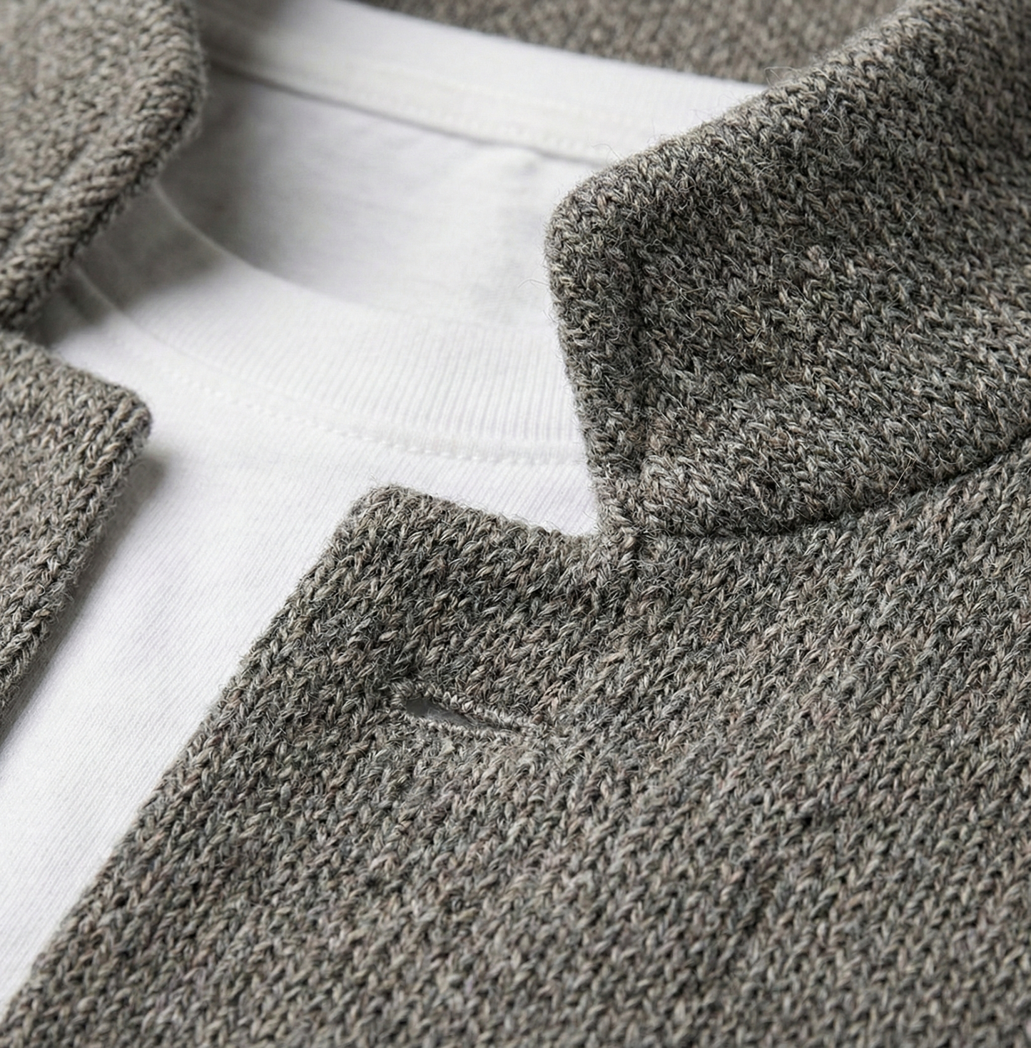 Otto - Blazer in maglia strutturata con colletto alto
