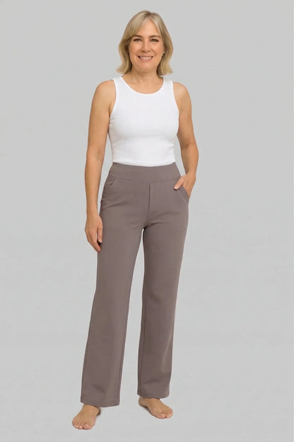 Klara - Pantaloni Stretch a Vita Alta con Tasche